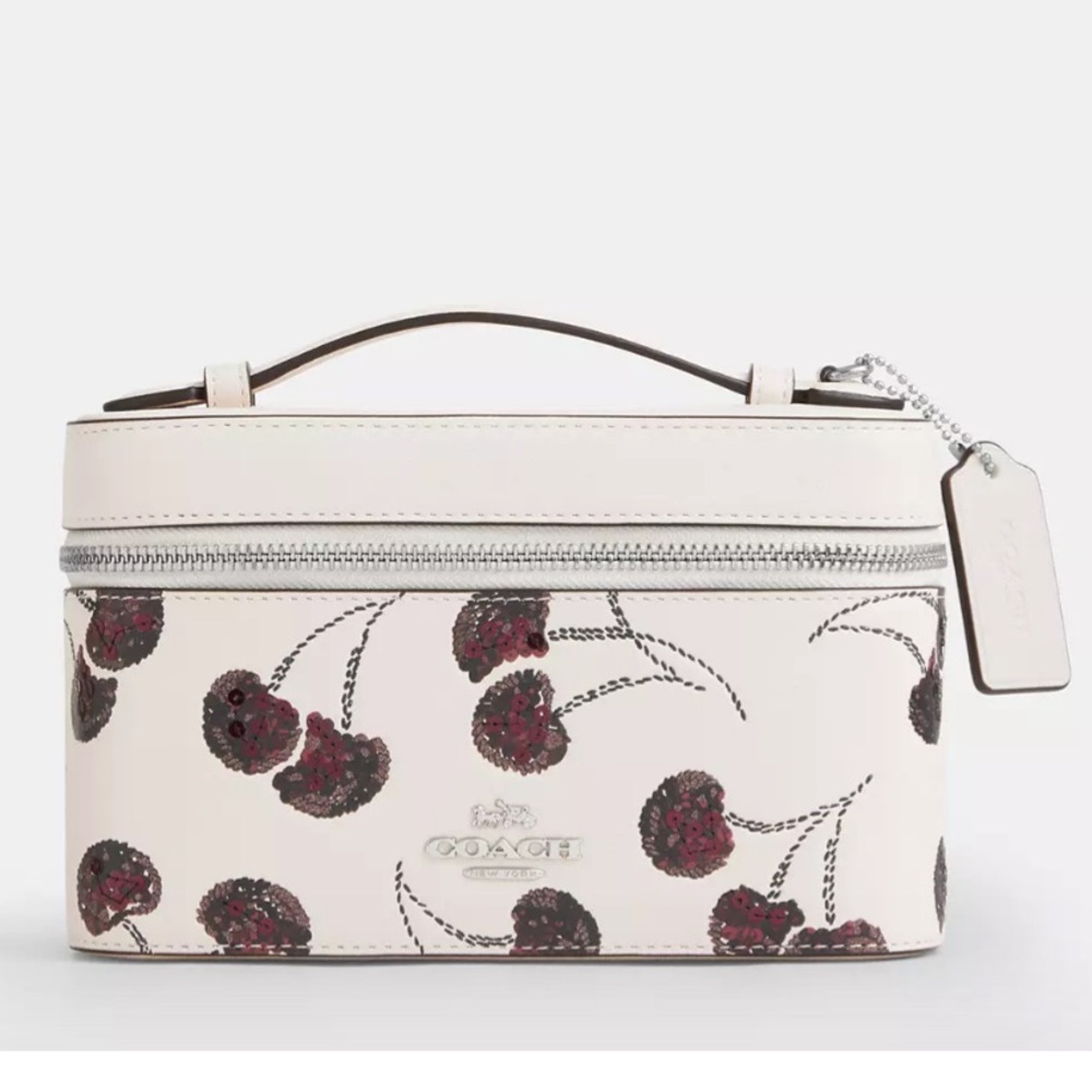 Coach Cosmetic Case With Cherry Print